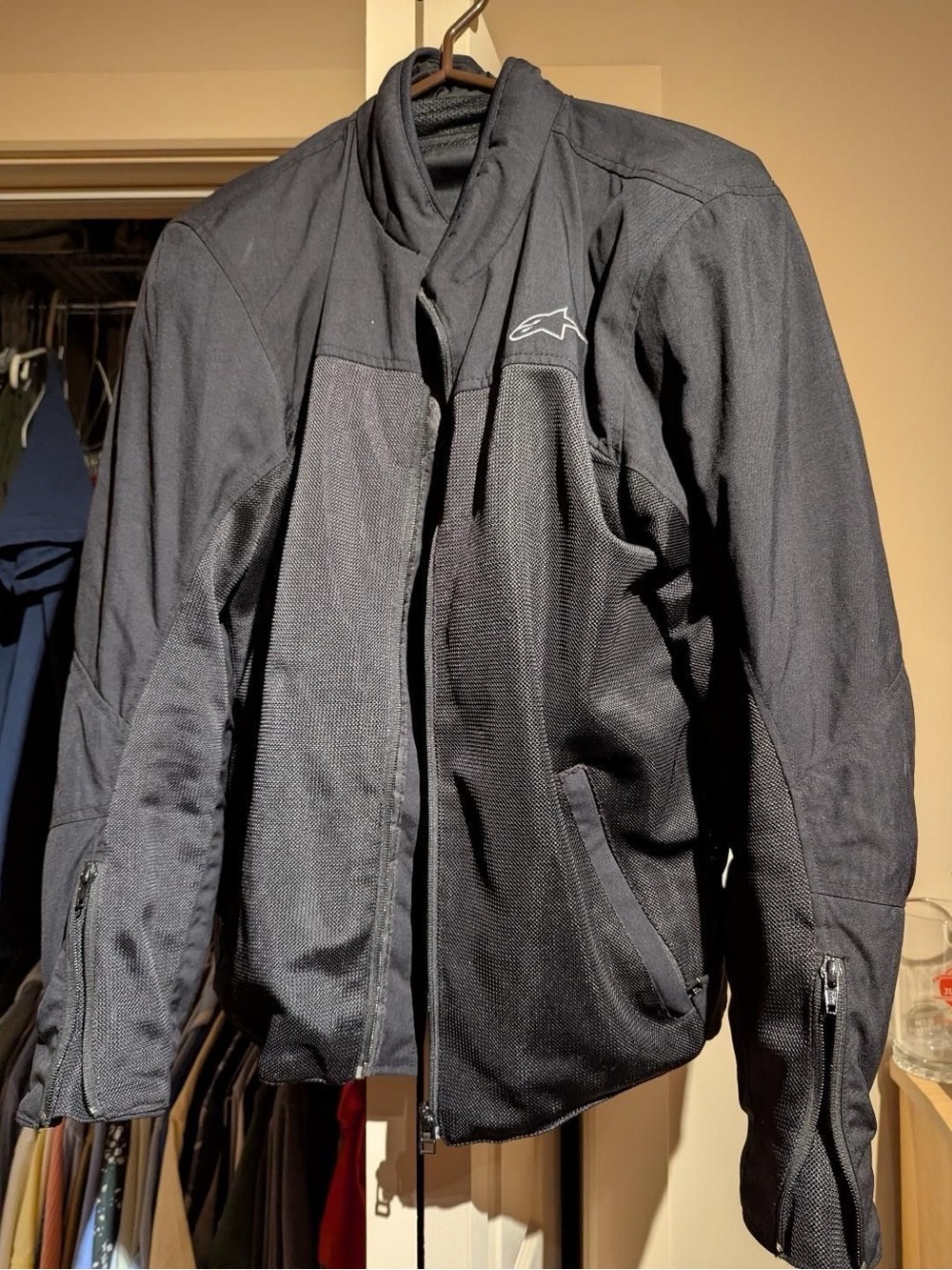 Alpinestars Men’s Black city collection Textile Riding Jacket